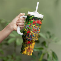 Portugal Football Champions 2026 Tumbler With Handle Urban Graffiti Street Art Galo De Barcelos