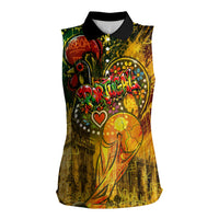 Portugal Football Champions 2026 Women Sleeveless Polo Shirt Urban Graffiti Street Art Galo De Barcelos