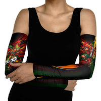 Personalized Portugal Football Champions 2026 Arm Sleeves Rooster Mascot Comic Trophy Soccer Ball