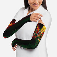 Personalized Portugal Football Champions 2026 Arm Sleeves Rooster Mascot Comic Trophy Soccer Ball