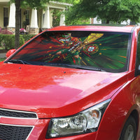 Personalized Portugal Football Champions 2026 Auto Sun Shade Rooster Mascot Comic Trophy Soccer Ball