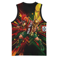 Personalized Portugal Football Champions 2026 Basketball Jersey Rooster Mascot Comic Trophy Soccer Ball