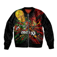 Personalized Portugal Football Champions 2026 Bomber Jacket Rooster Mascot Comic Trophy Soccer Ball