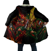 Personalized Portugal Football Champions 2026 Cloak Rooster Mascot Comic Trophy Soccer Ball