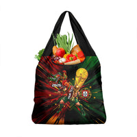 Personalized Portugal Football Champions 2026 Grocery Bag Rooster Mascot Comic Trophy Soccer Ball