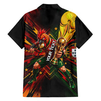 Personalized Portugal Football Champions 2026 Hawaiian Shirt Rooster Mascot Comic Trophy Soccer Ball