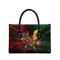 Personalized Portugal Football Champions 2026 Leather Bag Rooster Mascot Comic Trophy Soccer Ball
