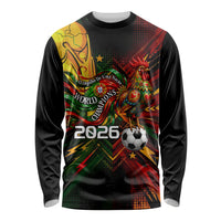 Personalized Portugal Football Champions 2026 Long Sleeve Shirt Rooster Mascot Comic Trophy Soccer Ball