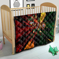 Personalized Portugal Football Champions 2026 Quilt Rooster Mascot Comic Trophy Soccer Ball