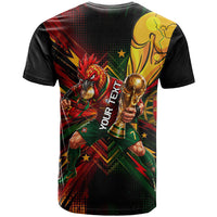 Personalized Portugal Football Champions 2026 T Shirt Rooster Mascot Comic Trophy Soccer Ball
