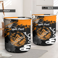Personalized Montana Glacier National Park Laundry Basket Urban Graffiti Street Art Paint Splatter