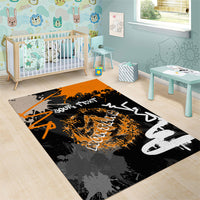 Personalized Montana Glacier National Park Area Rug Urban Graffiti Street Art Paint Splatter