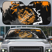 Personalized Montana Glacier National Park Auto Sun Shade Urban Graffiti Street Art Paint Splatter