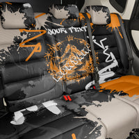 Personalized Montana Glacier National Park Back Car Seat Cover Urban Graffiti Street Art Paint Splatter
