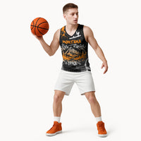 Personalized Montana Glacier National Park Basketball Jersey Urban Graffiti Street Art Paint Splatter