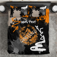 Personalized Montana Glacier National Park Bedding Set Urban Graffiti Street Art Paint Splatter