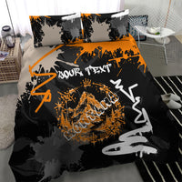 Personalized Montana Glacier National Park Bedding Set Urban Graffiti Street Art Paint Splatter