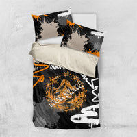 Personalized Montana Glacier National Park Bedding Set Urban Graffiti Street Art Paint Splatter
