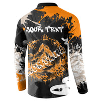 Personalized Montana Glacier National Park Button Sweatshirt Urban Graffiti Street Art Paint Splatter
