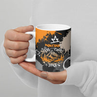 Personalized Montana Glacier National Park Ceramic Mug Urban Graffiti Street Art Paint Splatter