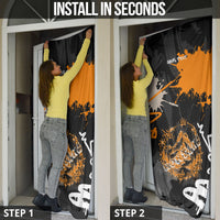 Personalized Montana Glacier National Park Door Cover Urban Graffiti Street Art Paint Splatter