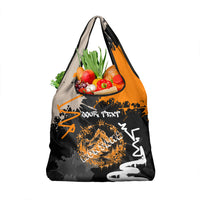 Personalized Montana Glacier National Park Grocery Bag Urban Graffiti Street Art Paint Splatter