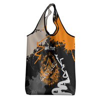Personalized Montana Glacier National Park Grocery Bag Urban Graffiti Street Art Paint Splatter