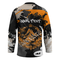 Personalized Montana Glacier National Park Hockey Jersey Urban Graffiti Street Art Paint Splatter