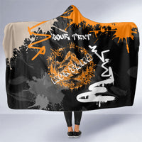 Personalized Montana Glacier National Park Hooded Blanket Urban Graffiti Street Art Paint Splatter