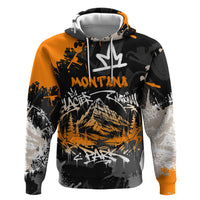 Personalized Montana Glacier National Park Hoodie Urban Graffiti Street Art Paint Splatter