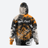 Personalized Montana Glacier National Park Hoodie Urban Graffiti Street Art Paint Splatter