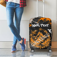 Personalized Montana Glacier National Park Luggage Cover Urban Graffiti Street Art Paint Splatter
