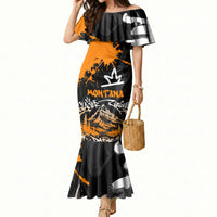 Personalized Montana Glacier National Park Mermaid Dress Urban Graffiti Street Art Paint Splatter