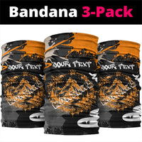 Personalized Montana Glacier National Park Neck Gaiter Urban Graffiti Street Art Paint Splatter