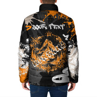 Personalized Montana Glacier National Park Padded Jacket Urban Graffiti Street Art Paint Splatter