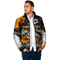 Personalized Montana Glacier National Park Padded Jacket Urban Graffiti Street Art Paint Splatter