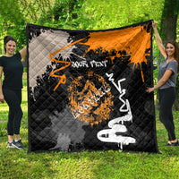 Personalized Montana Glacier National Park Quilt Urban Graffiti Street Art Paint Splatter