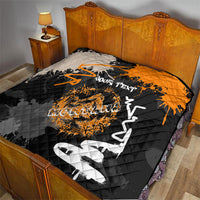 Personalized Montana Glacier National Park Quilt Urban Graffiti Street Art Paint Splatter