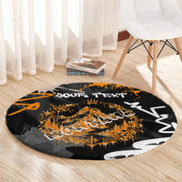 Personalized Montana Glacier National Park Round Carpet Urban Graffiti Street Art Paint Splatter