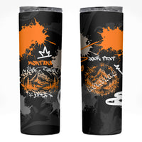 Personalized Montana Glacier National Park Skinny Tumbler Urban Graffiti Street Art Paint Splatter