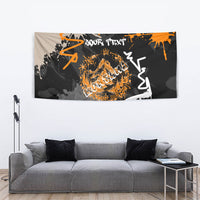 Personalized Montana Glacier National Park Tapestry Urban Graffiti Street Art Paint Splatter