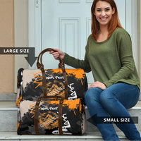 Personalized Montana Glacier National Park Travel Bag Urban Graffiti Street Art Paint Splatter
