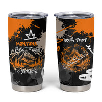 Personalized Montana Glacier National Park Tumbler Cup Urban Graffiti Street Art Paint Splatter