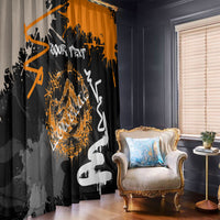 Personalized Montana Glacier National Park Window Curtain Urban Graffiti Street Art Paint Splatter