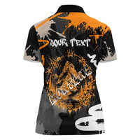 Personalized Montana Glacier National Park Women Polo Shirt Urban Graffiti Street Art Paint Splatter