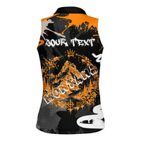 Personalized Montana Glacier National Park Women Sleeveless Polo Shirt Urban Graffiti Street Art Paint Splatter