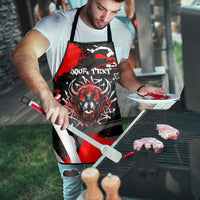 Personalized Montana Grizzly Bear and Bison Apron Urban Graffiti Grunge Paint Splatter