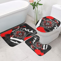 Personalized Montana Grizzly Bear and Bison Bathroom Set Urban Graffiti Grunge Paint Splatter