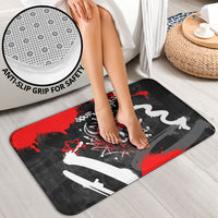 Personalized Montana Grizzly Bear and Bison Bathroom Set Urban Graffiti Grunge Paint Splatter