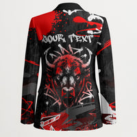 Personalized Montana Grizzly Bear and Bison Blazer Urban Graffiti Grunge Paint Splatter